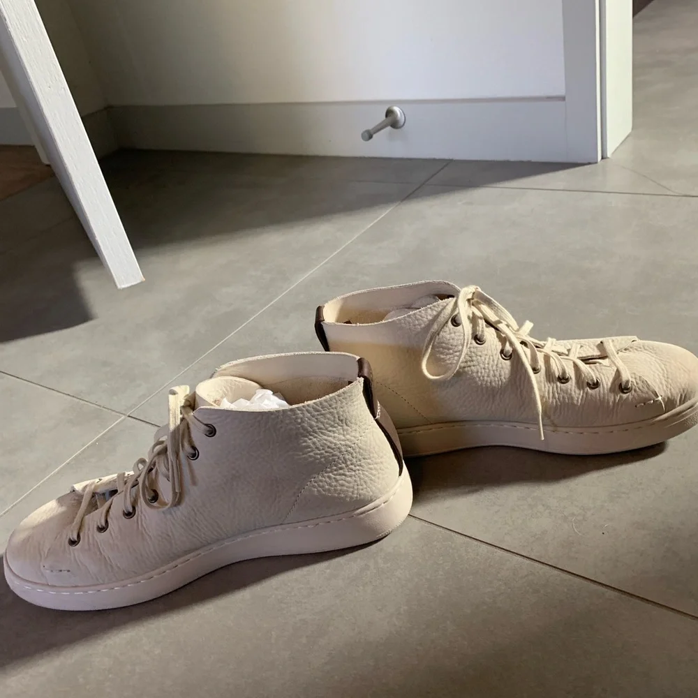 UGG Cream Colored Sneaker Boots